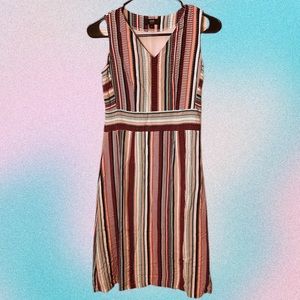 Zink London striped knee length  dress